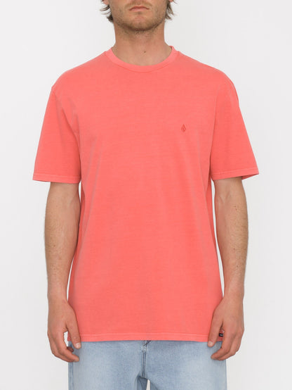 Solid Stone T-shirt - WASHED RUBY