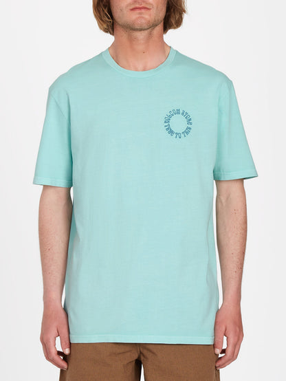 Circle Emb T-shirt - BOTTLE GREEN
