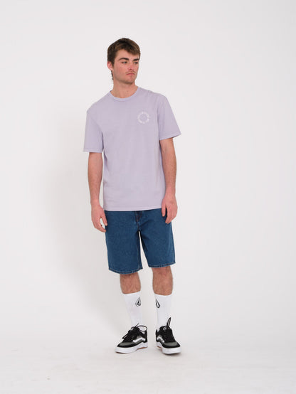 Circle Emb T-shirt - LIGHT ORCHID