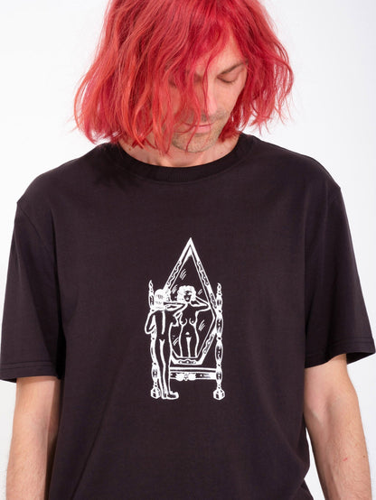 Lintell Mirror T-shirt - BLACK