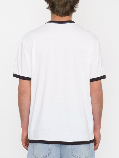 Fullring Ringer T-shirt - WHITE