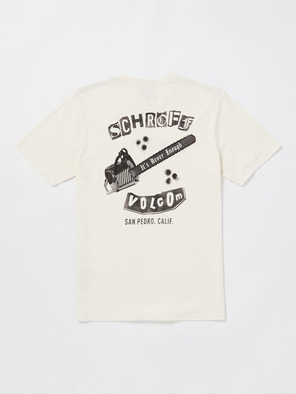 Schroff X Volcom Chainshaw T-Shirt - Off White