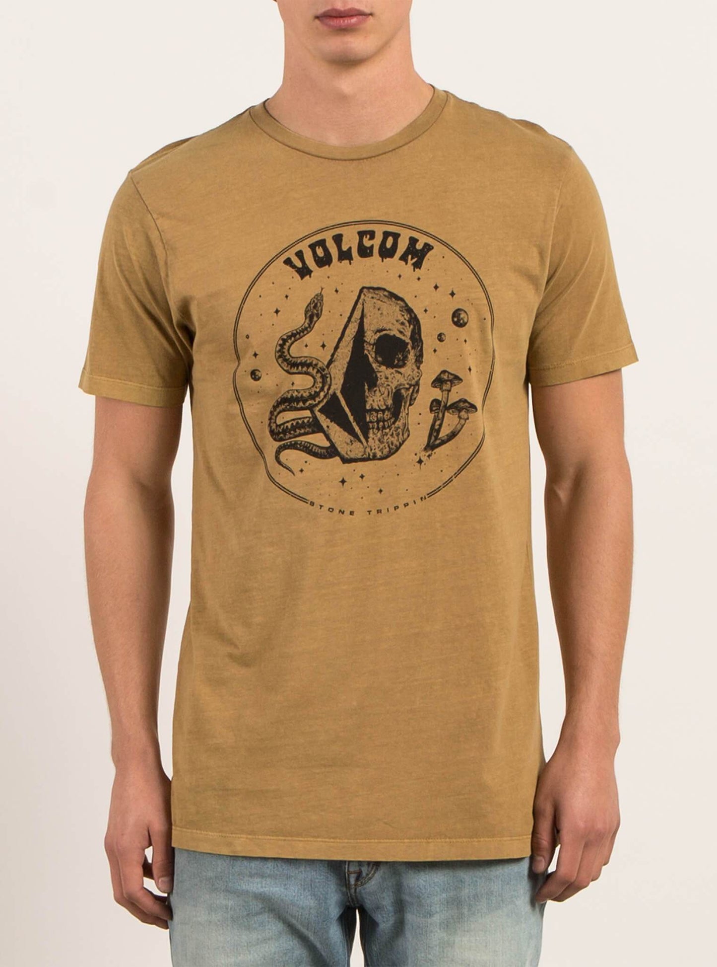 Stone Trippin Tee - Burnt Khaki