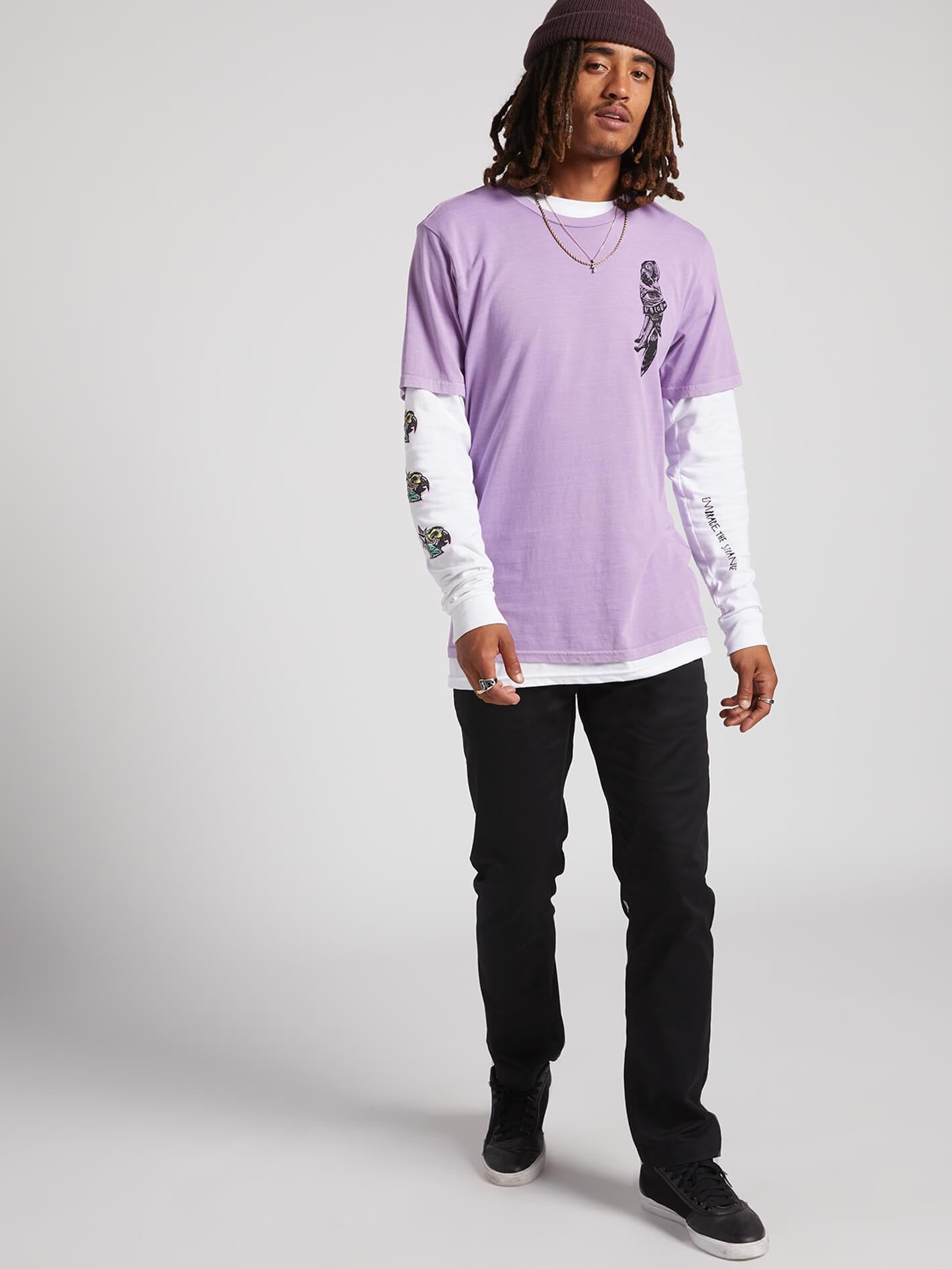 Parrot Collage T-shirt - Lavender