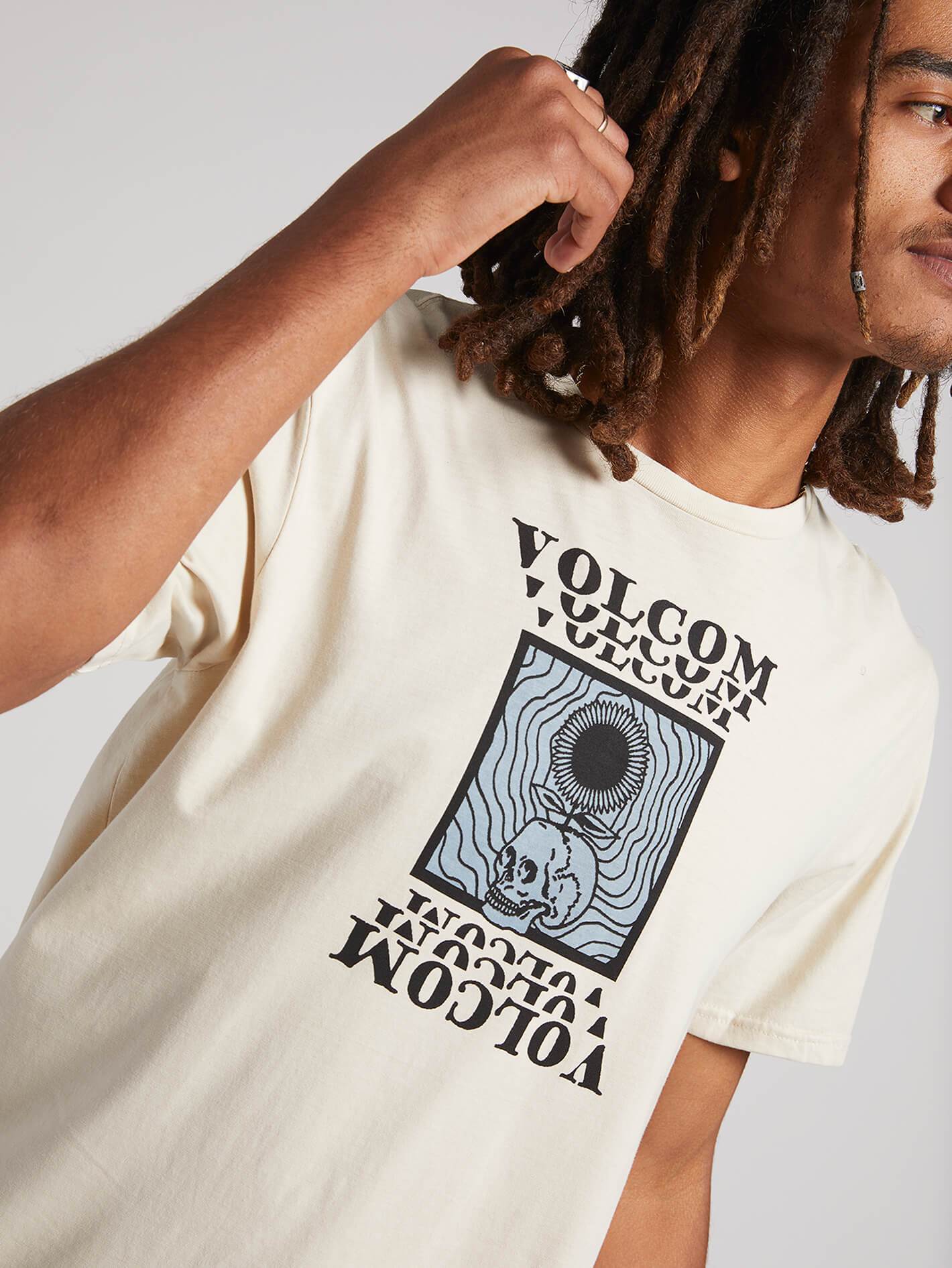 Hypno Skull T-shirt - White Flash
