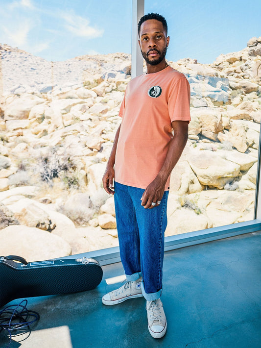 Stone Split T-shirt - CORAL