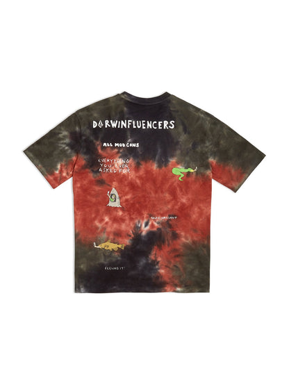Pentagram Pizza T-shirt - MULTI