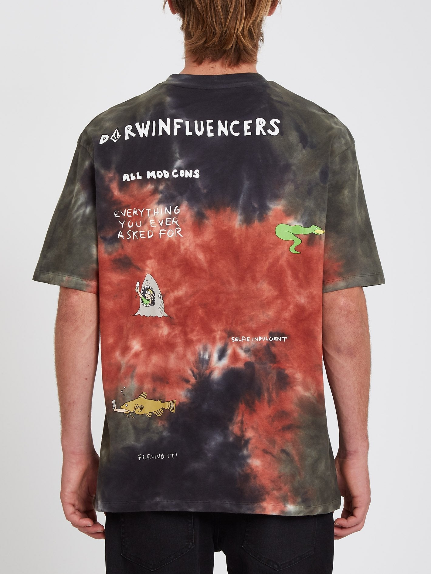 Pentagram Pizza T-shirt - MULTI
