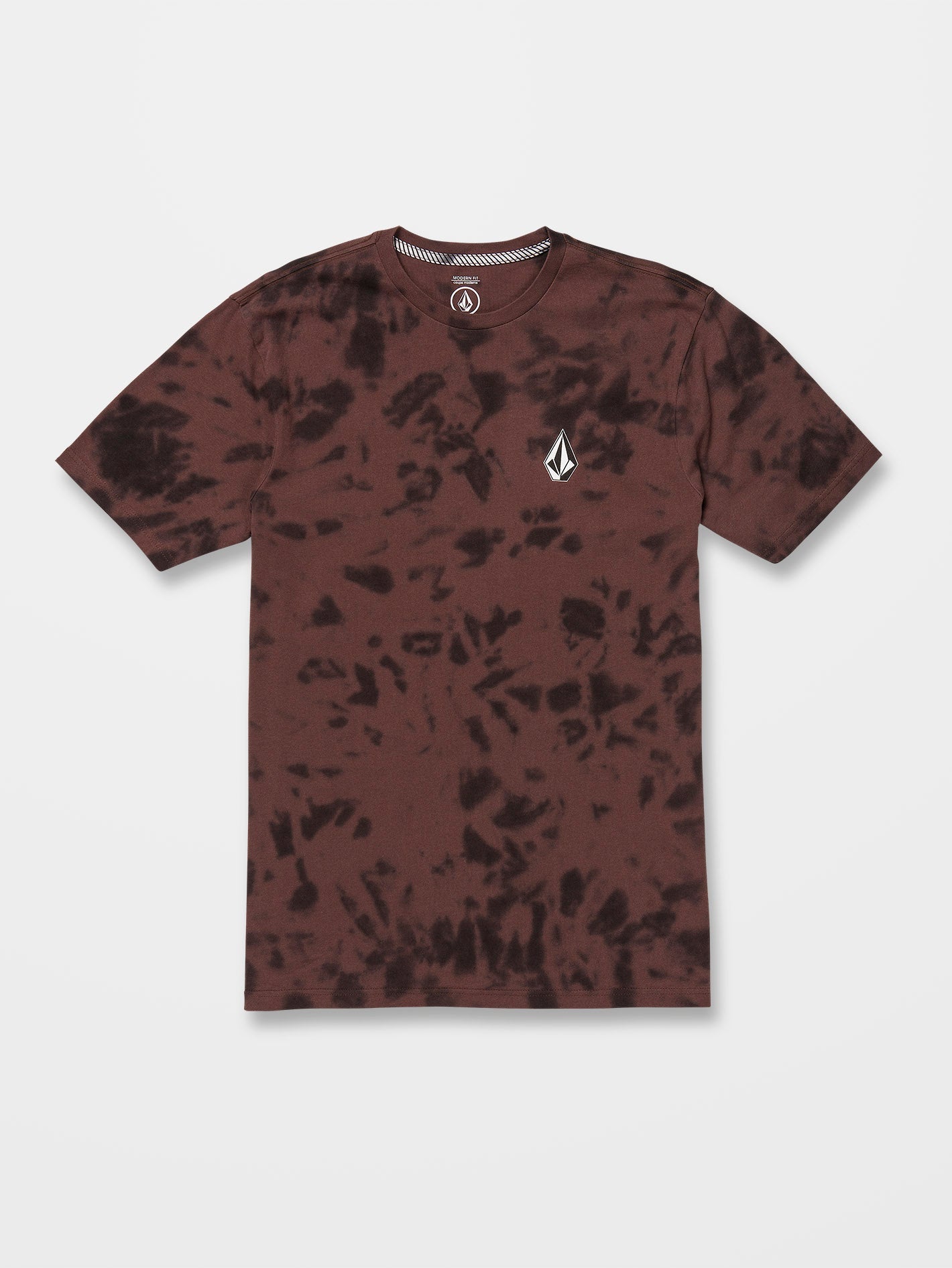Iconic Stone Dye T-shirt - MAHOGANY
