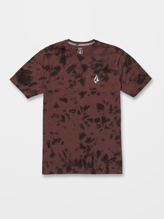 Iconic Stone Dye T-shirt - MAHOGANY