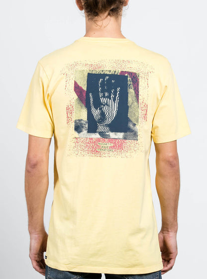 Magnetic Vibe Tee - Light Yellow