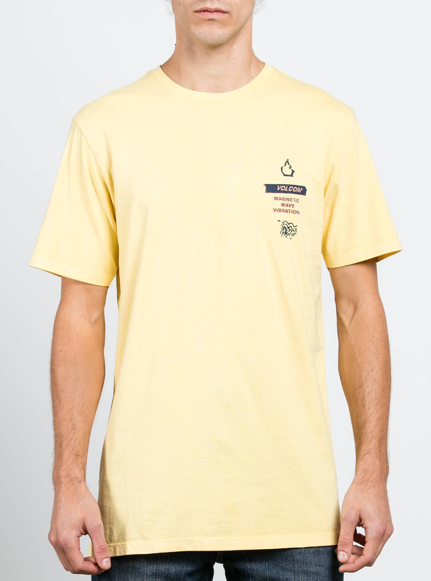 Magnetic Vibe Tee - Light Yellow