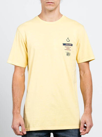 Magnetic Vibe Tee - Light Yellow