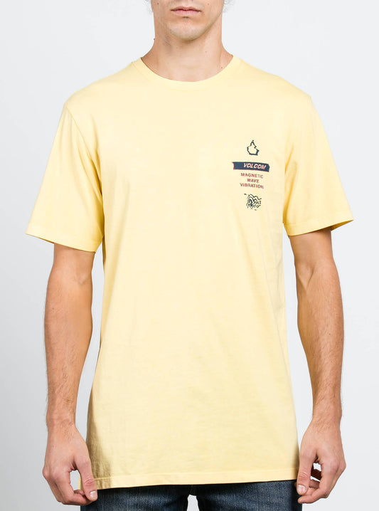 Magnetic Vibe Tee - Light Yellow