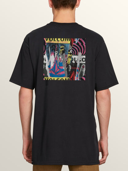 Wheat Paste Short Sleeve Tee - Black