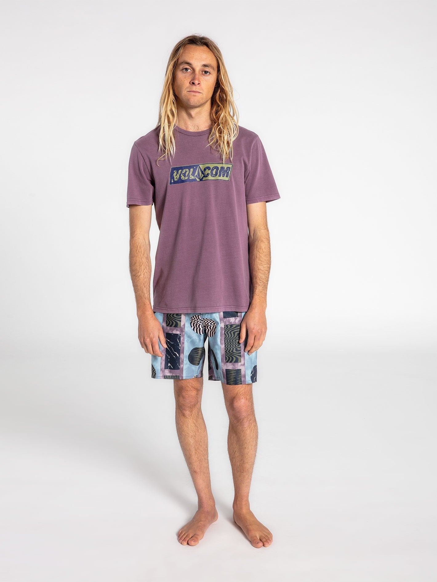 Stone Split T-shirt - ARCTIC DUST