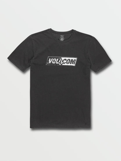 Stone Split T-shirt - BLACK