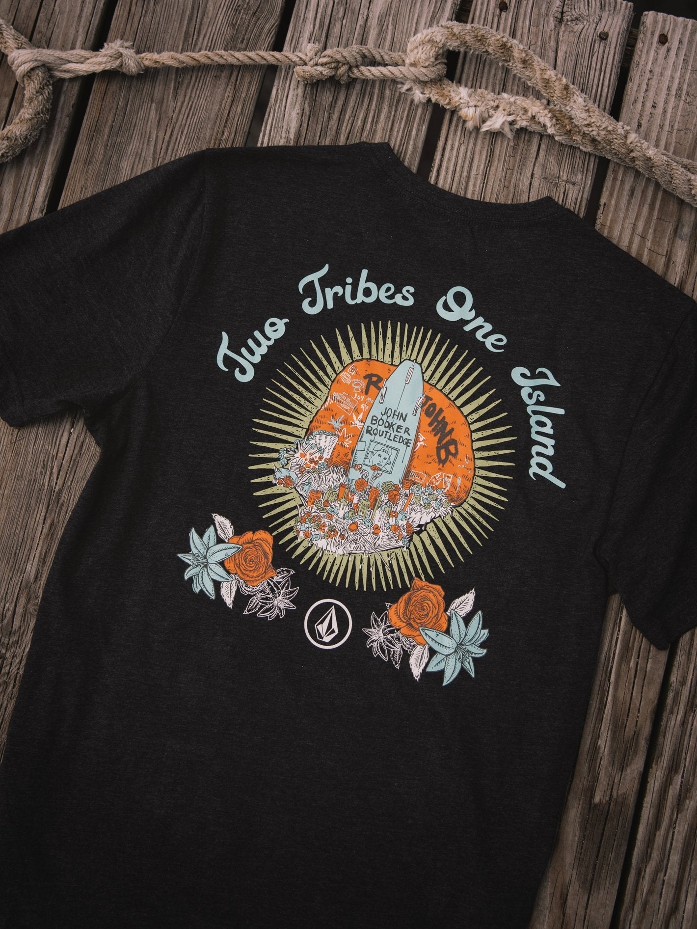 OBX John B Shrine Short Sleeve Shirt - Heather Black