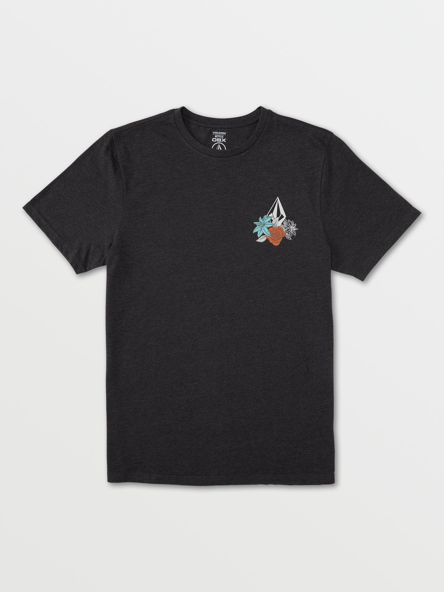 OBX John B Shrine Short Sleeve Shirt - Heather Black