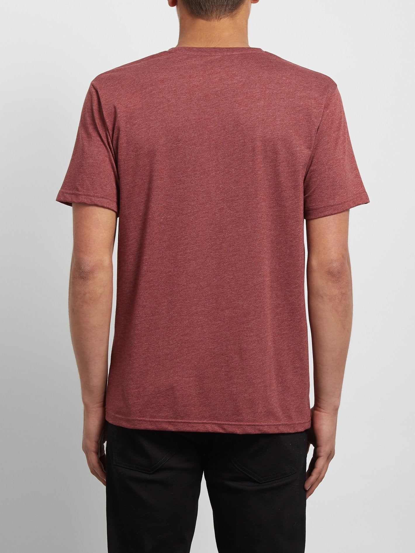 Circle Stone Heather Tee - Crimson