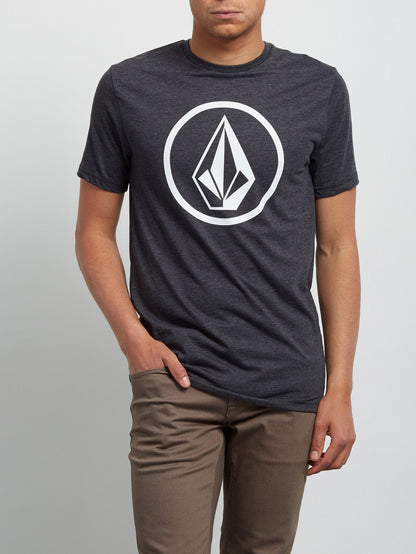 Circle Stone Heather Tee - Heather Black
