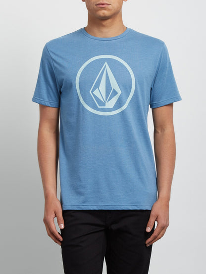 Circle Stone Heather Tee - Wrecked Indigo