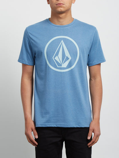 Circle Stone Heather Tee - Wrecked Indigo
