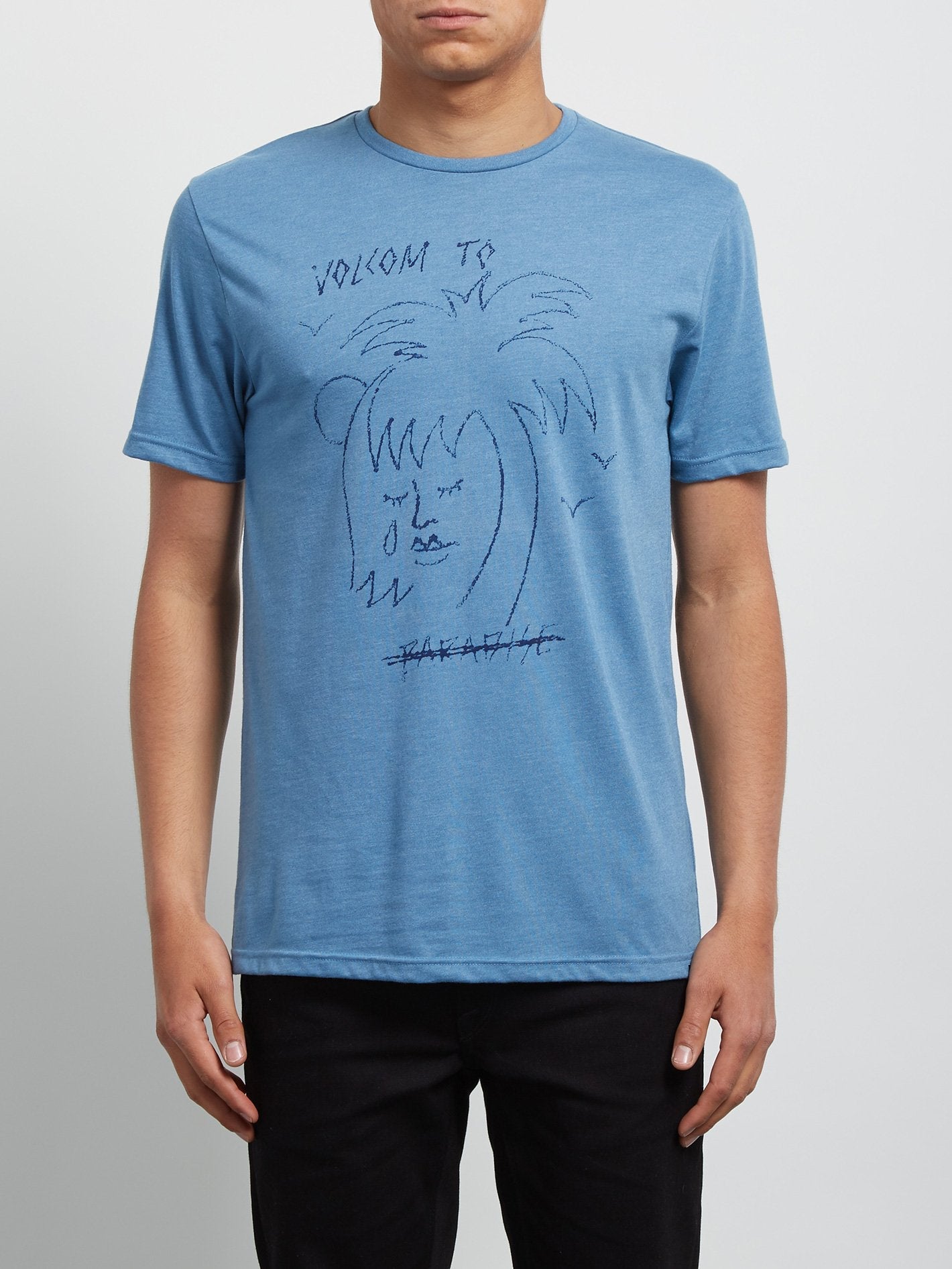 Tropical D Short Sleeve Tee - Wrecked Indigo