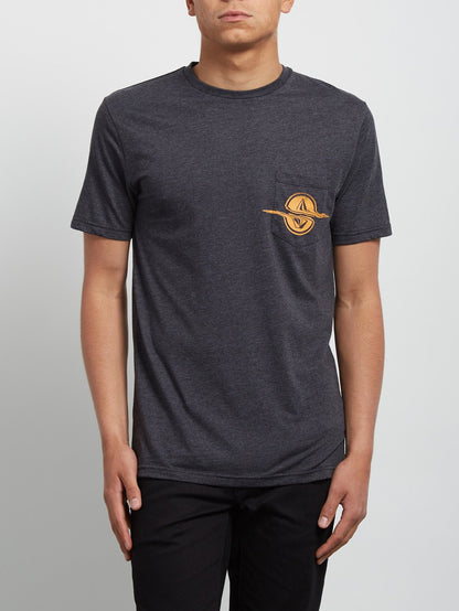 Rip Pocket Short Sleeve Tee - Heather Black