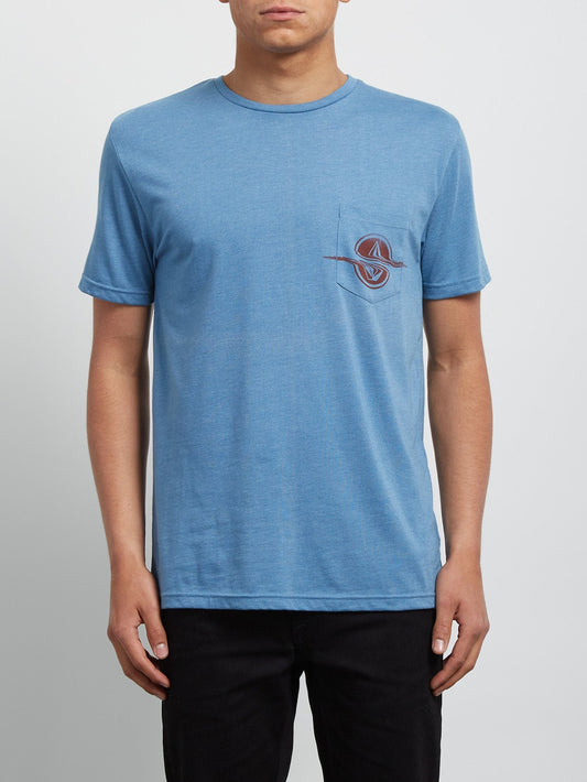 Rip Pocket Short Sleeve Tee - Wrecked Indigo