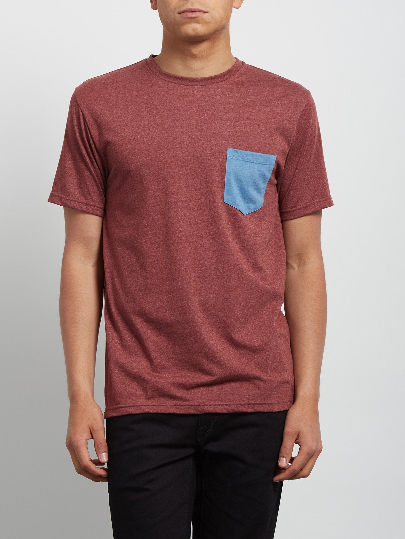 Pocket Short Sleeve Tee - Crimson