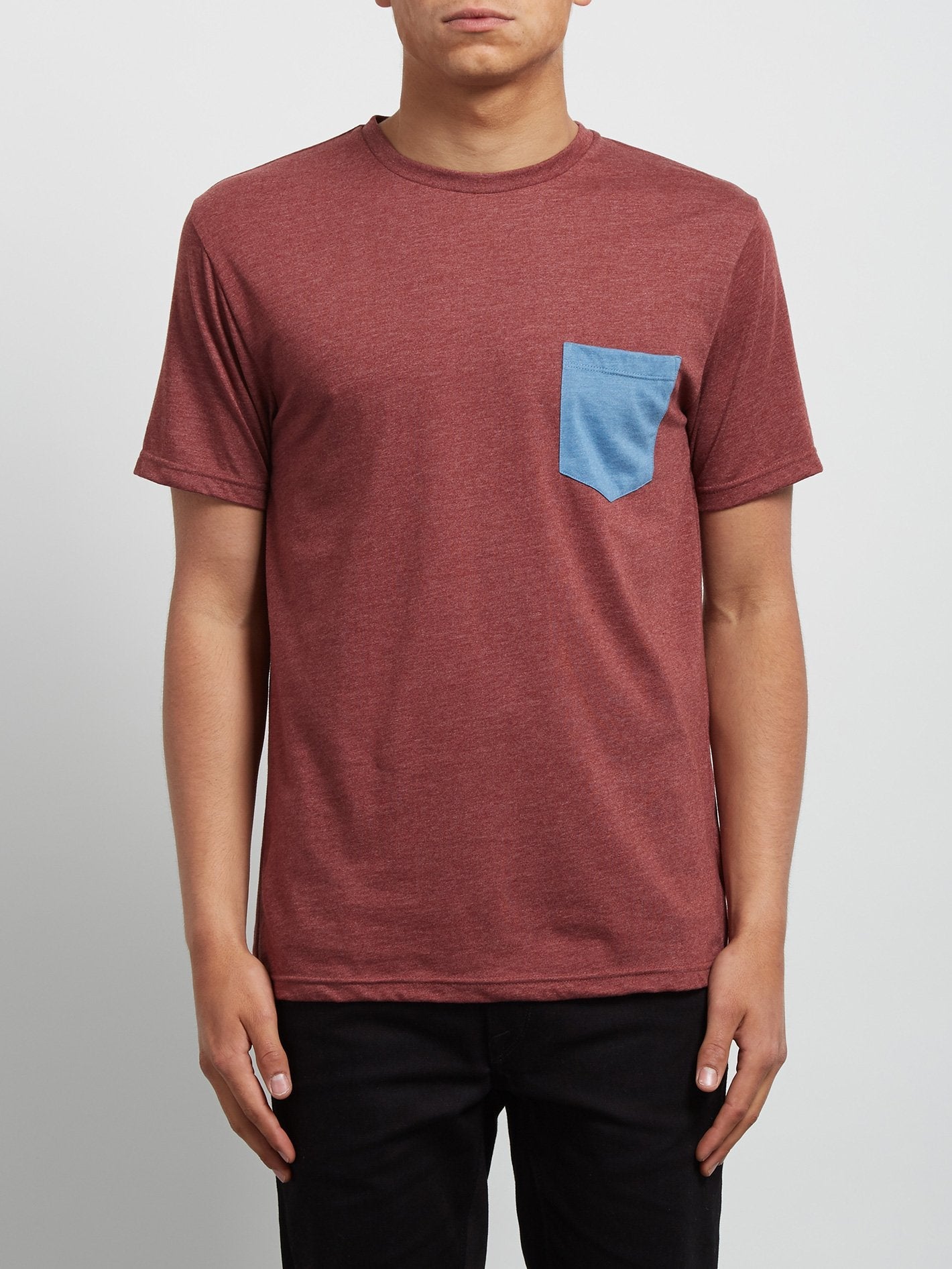 Pocket Short Sleeve Tee - Crimson