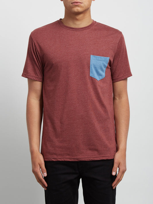 Pocket Short Sleeve Tee - Crimson