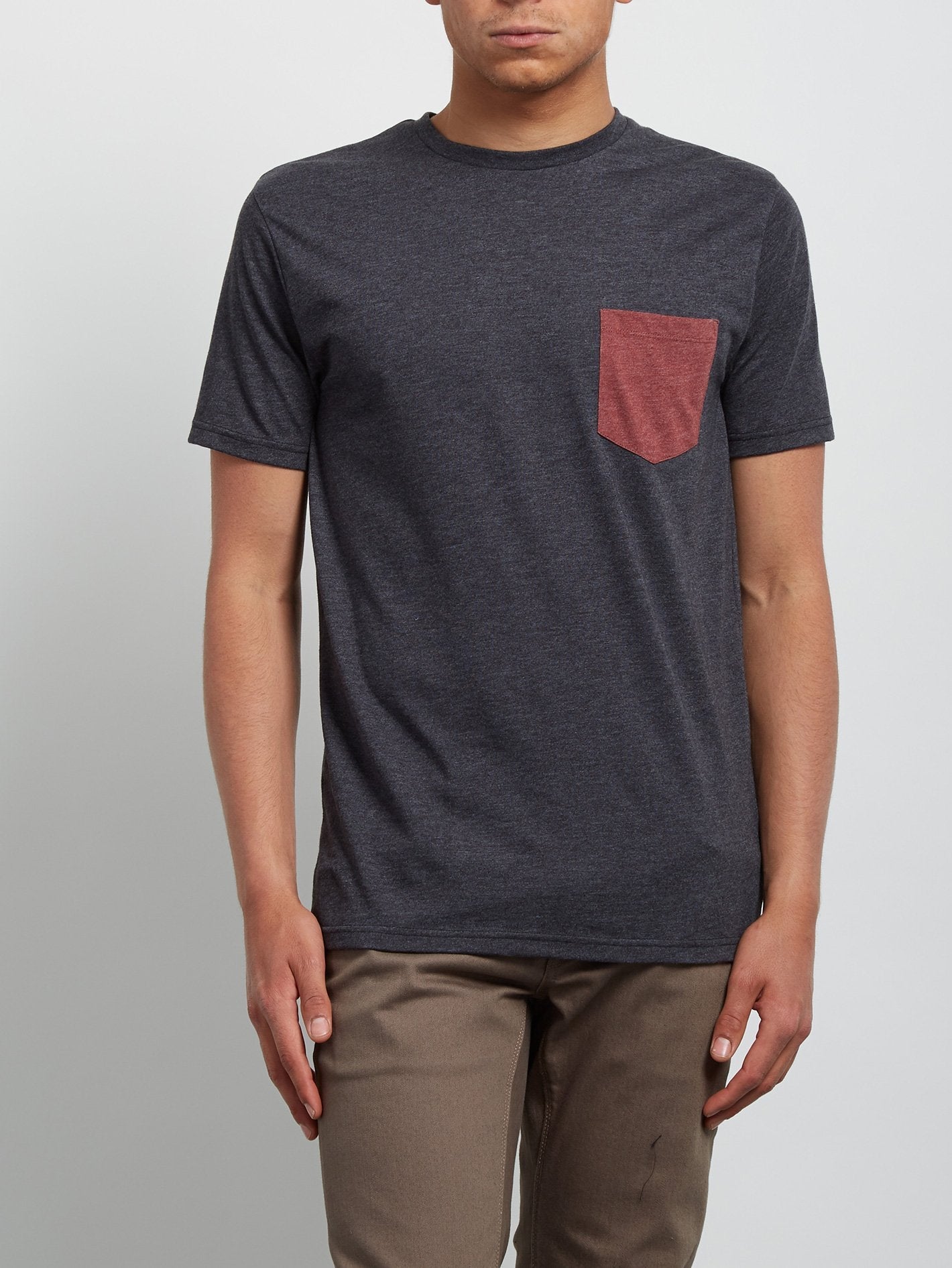 Pocket Short Sleeve Tee - Heather Black