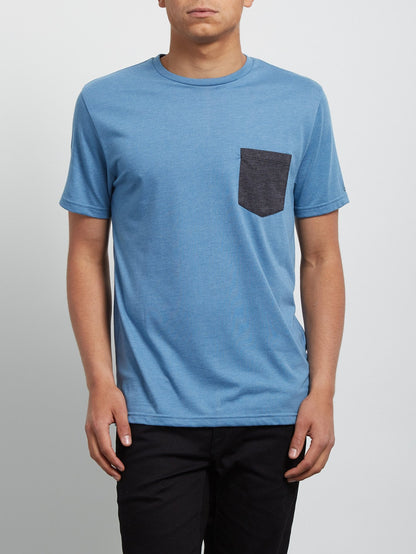Pocket Short Sleeve Tee - Wrecked Indigo