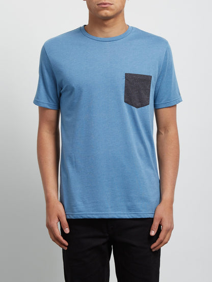 Pocket Short Sleeve Tee - Wrecked Indigo