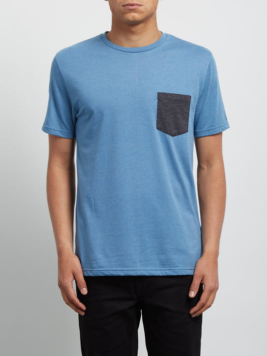 Pocket Short Sleeve Tee - Wrecked Indigo