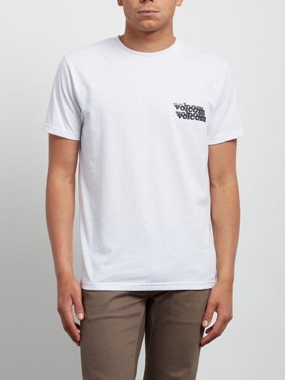 Peek A Boo Short Sleeve Tee - White