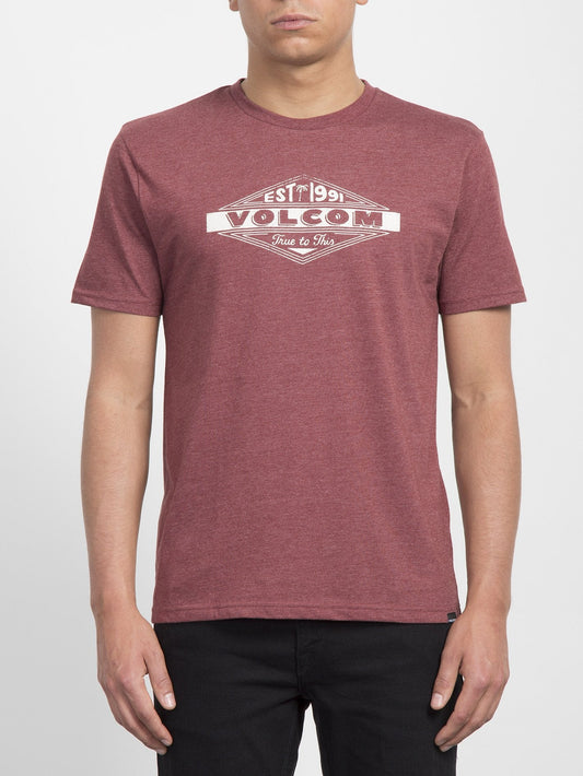 Volcom Run T-shirt  - Crimson