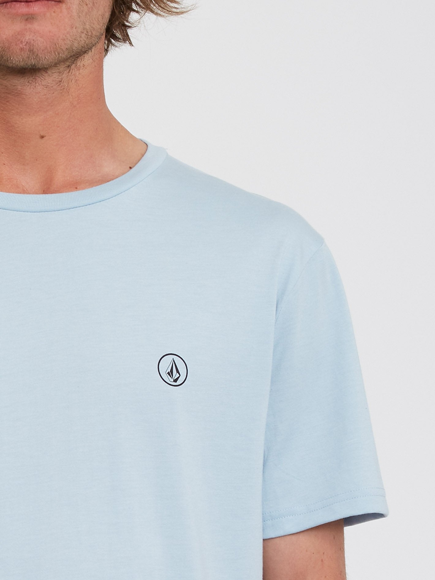 Circle Blanks Heather T-shirt - CALI BLUE HEATHER