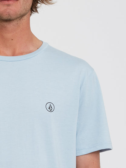 Circle Blanks Heather T-shirt - CALI BLUE HEATHER