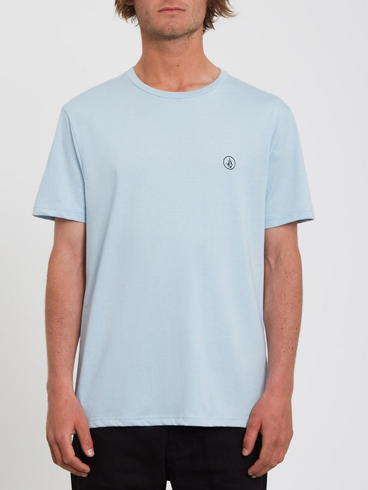 Circle Blanks Heather T-shirt - CALI BLUE HEATHER
