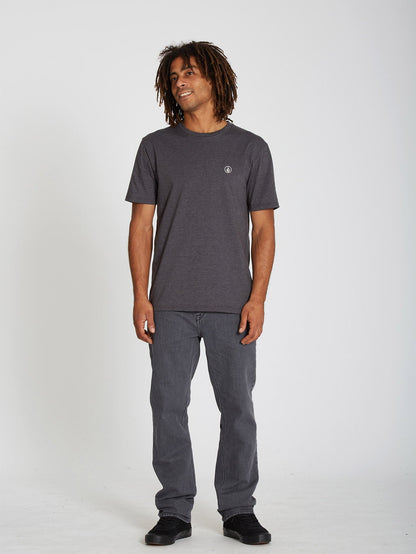 Circle Blanks T-shirt - HEATHER BLACK