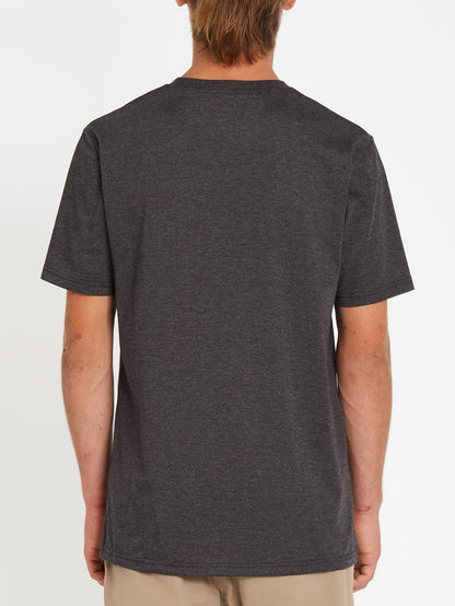 Circle Blanks T-shirt - HEATHER BLACK