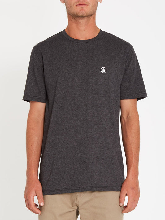 Circle Blanks T-shirt - HEATHER BLACK