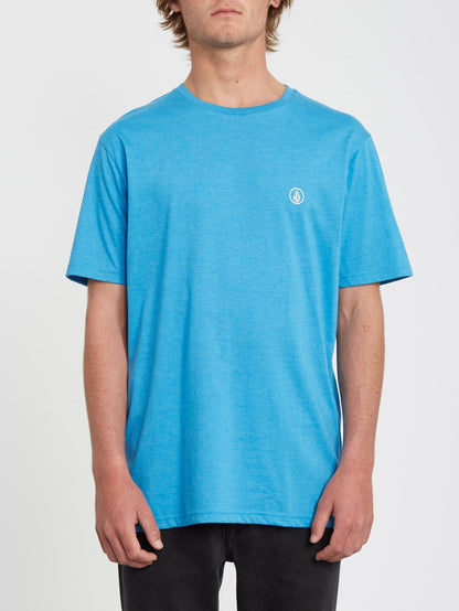 Circle Blanks Heather T-shirt - True Blue