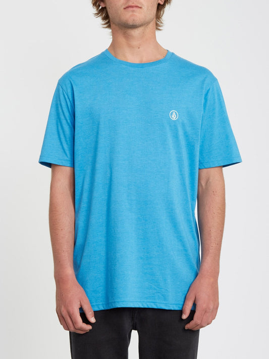Circle Blanks Heather T-shirt - True Blue