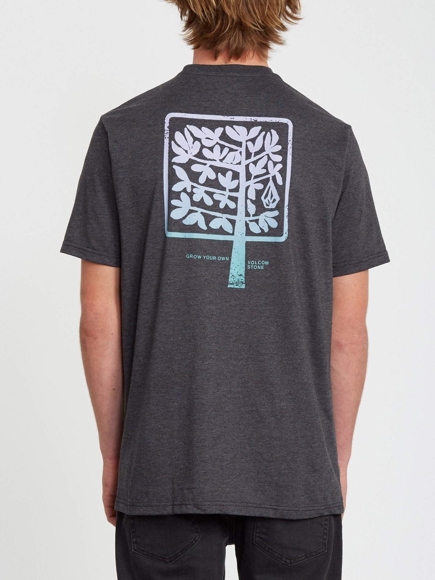 Grown Heather T-shirt - Heather Black