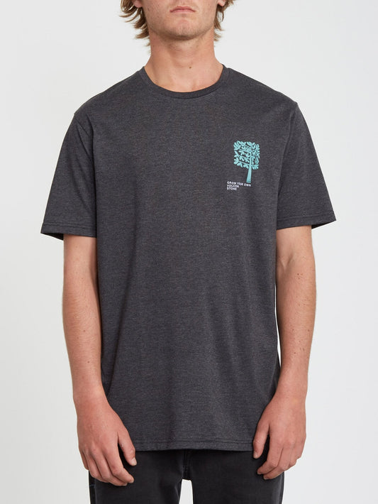 Grown Heather T-shirt - Heather Black
