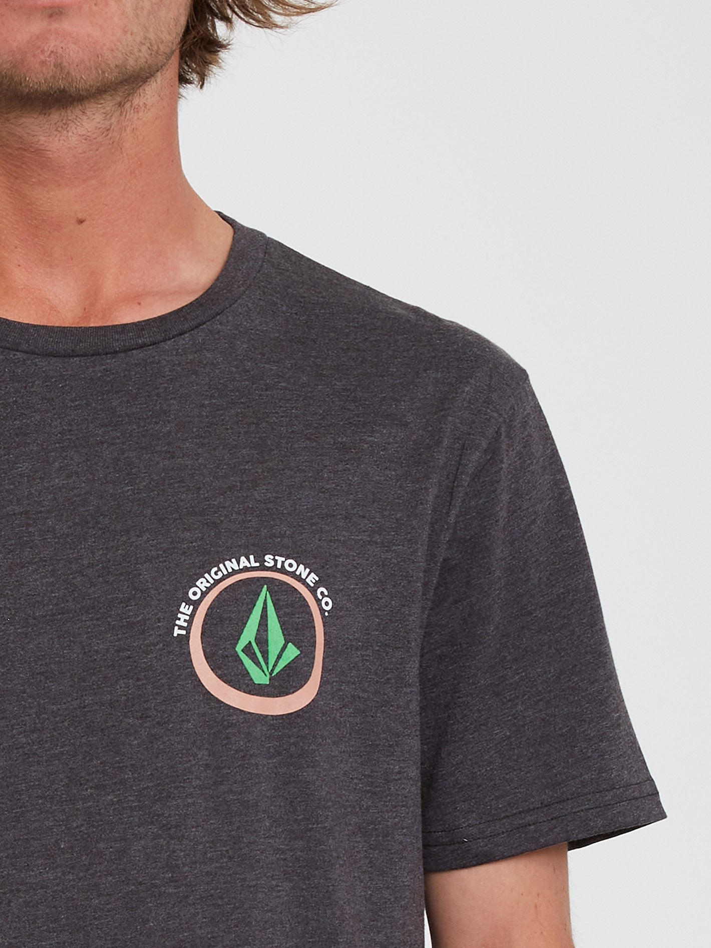 Fisheye Heather T-shirt - HEATHER BLACK